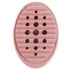 Silicone Soap Dish Storage Holder Tray Drain Soap Box Bathroom Accessories
