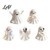 Cute Desk Accessory for Autumn Halloween Ghost Figurine Mini Cartoon Statue Little Spooky Table Decor Desktop Ornament Tiered Tray Home Yet Adorable
