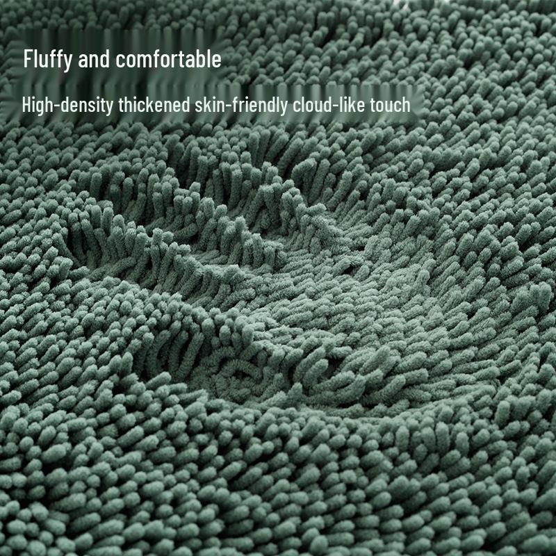 Hot-Selling Chenille Water-Absorbing Anti-Slip Mat for Bedroom, Entrance, and Bathroom