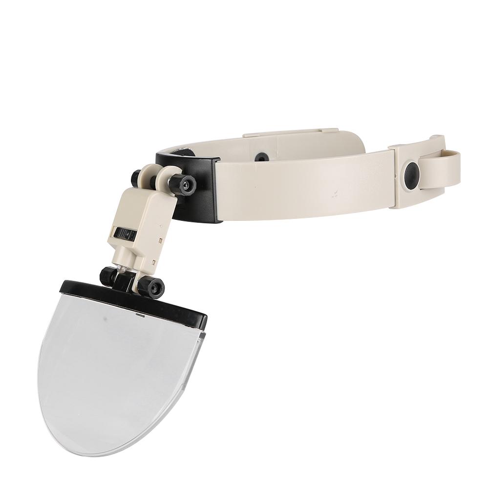 

Head Mounted Eye Magnifying Glass Jewelry Watch Repair Magnifier Loupe with LED Light