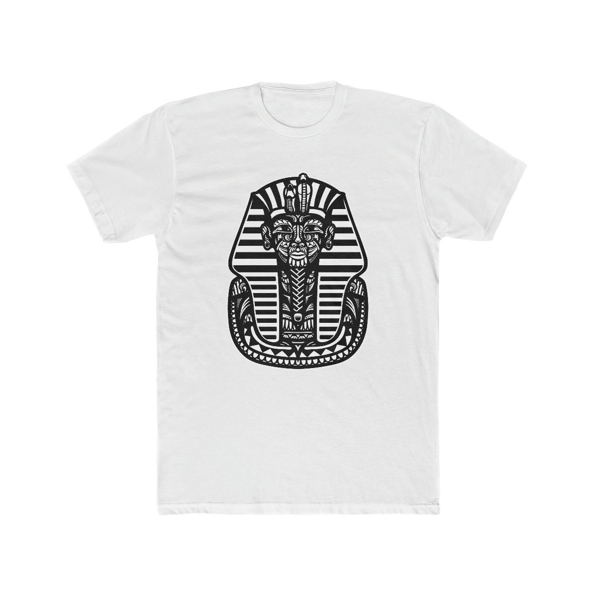 King Tut Ancient Egypt Kemet Pharoah Men s Cotton Crew Tee S разноцветный