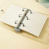 3 Rings Binder Notebook with 3 Binder Pocket 80 Sheet Gridded Paper Small Notebook Planner Notepads Pocket Journal
