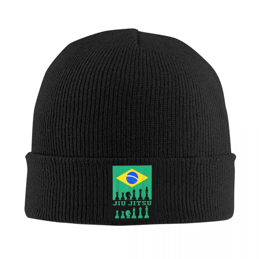 Brazilian Jiu Jitsu Flag Jiu Jitsu Chess Warm Knitted Cap Winter Knit Bonnet Hat Skullies Beanies Hip Hop Caps for Unisex