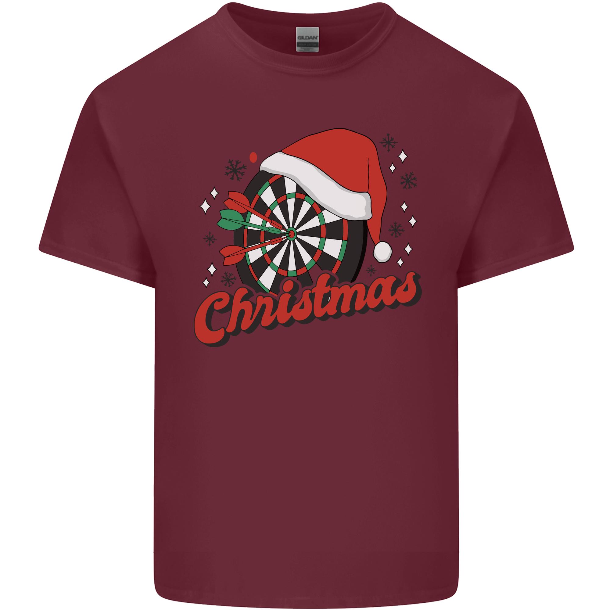 Christmas Dartboard Darts Xmas Unisexs Light Cotton TShirt S