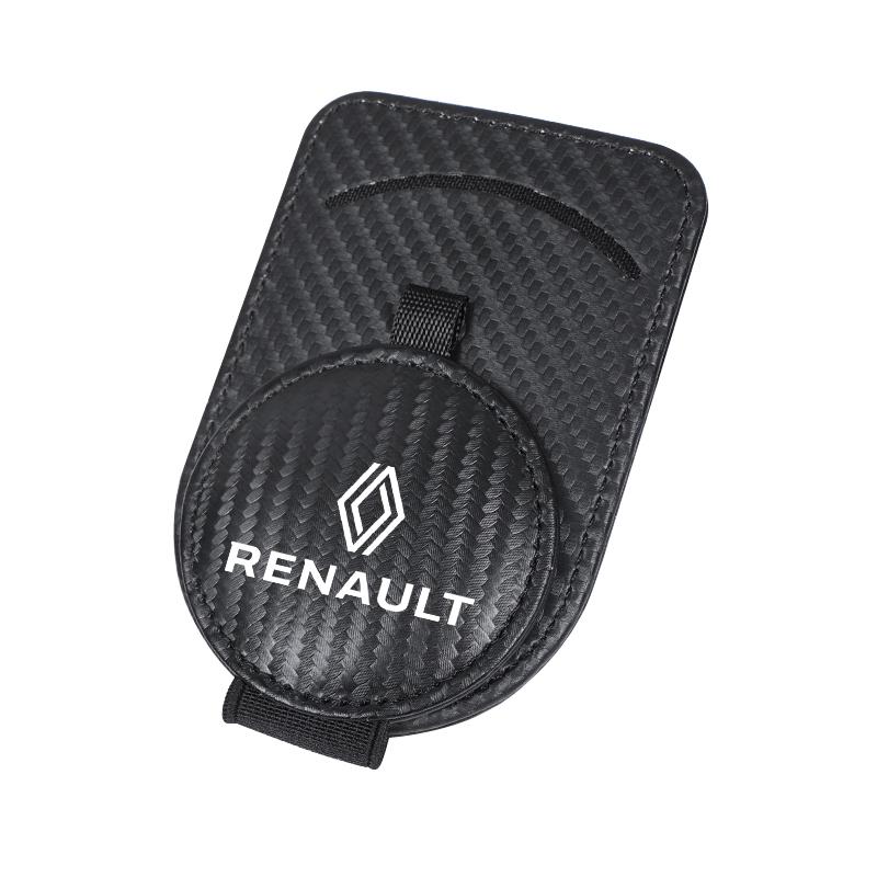 Magnetic Car Sunglasses Holder Sun Visor Glasses Clip For Renault ZOE QM6 Austral Kardian Rafale Kangoo Arkana Clio Kole Keyring Z888