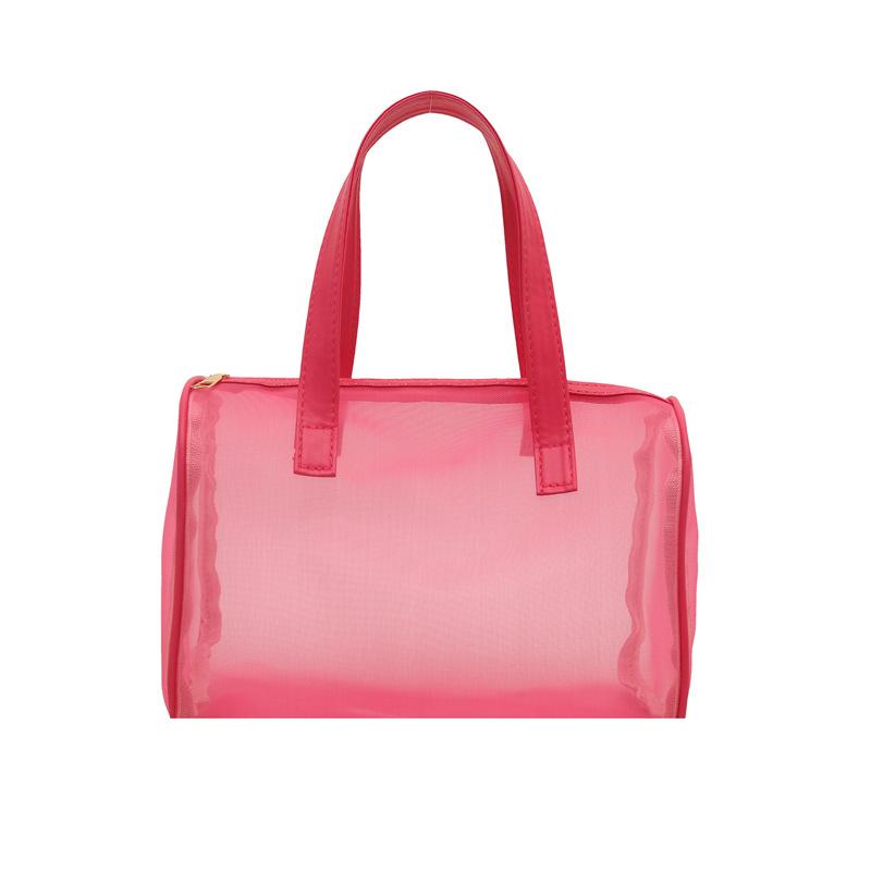 

ins wind translucent PVC tote bag large capacity portable shoulder jelly bag cute souvenir gift bag роза розовый