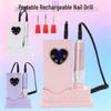 Portable Rechargeable Nail Art Machine 45000 RPM - Smart Silent Grinding & Shaping Tool for Nail Salons