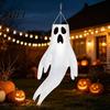 Lightweight Wind Decorations 44 Inch Halloween Hanging Ghost Windsock, White Flying Ghosts Flag Scary Yard Socks for Tree, Outdoor Patio, Party Decor