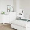 Storage Cabinet Glossy White 60 x 48 x 81 cm