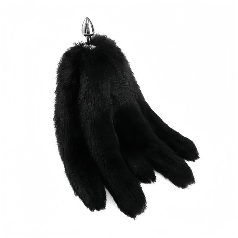 Sexy Multi Taile False Fox Tail with Separable Metal Butt Plug Anal Sex Toys for Couple BDSM Role Play Adult Products