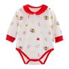 Newborn Chinese Style Cotton Long Sleeve Romper