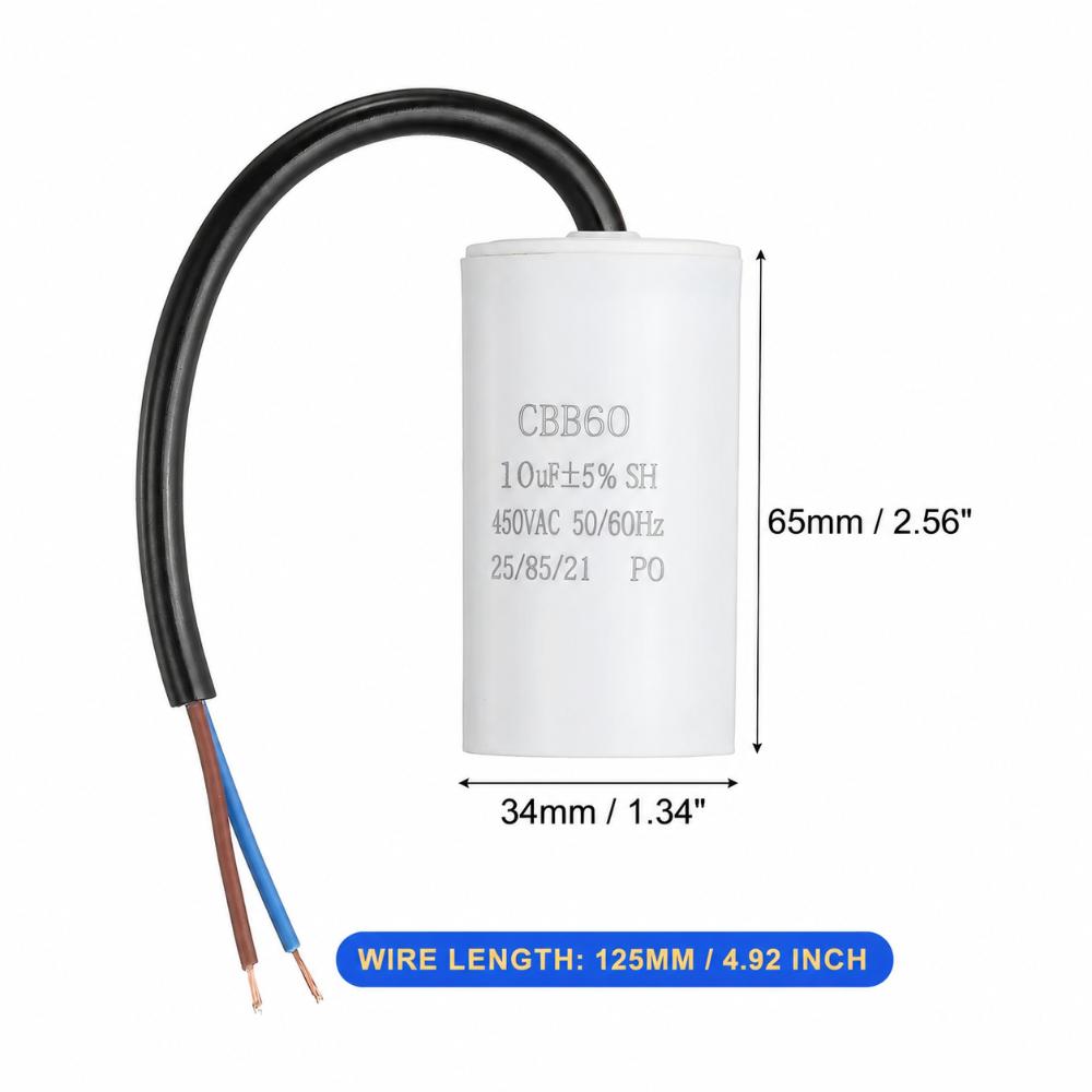 450V CBB60 Capacitor 50/60Hz Water Pump Capacitor Durable Start Capacitor
