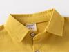 2025 Boys' Double-Pocket Long-Sleeve Square-Collar Shirt