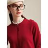 Zhaojun Women's Cashmere Lace Stand Collar Sweater