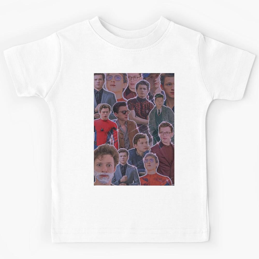 Collage tom holland wallpaper Kids T-Shirt 120