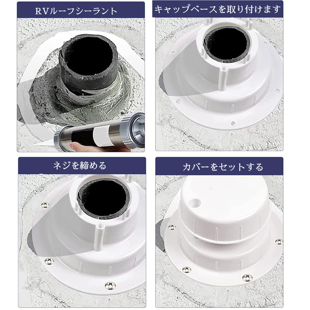Wohnwagen Wohnmobil Anhänger Dachlüfter Abdeckung Wasserdicht Abluftkanal Obere Abdeckung Lüftungsabdeckung Lüftungsabdeckung
