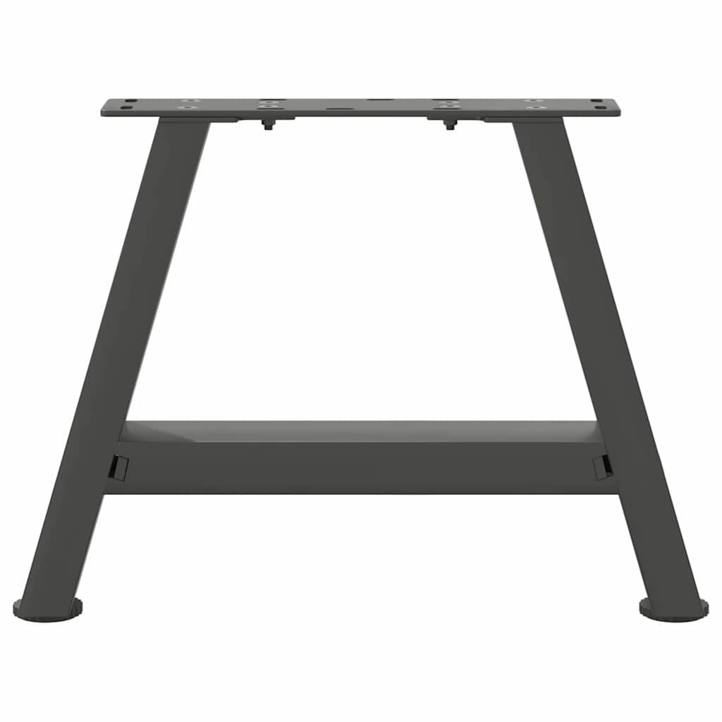 Vidaxl Coffee Table Legs, 2 Pcs, Anthracite, 40X(30-31) Cm, Steel