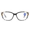 Retro Anti-blue Reading Glasses Leopard Patterned Square Frame Presbyopia Eyeglasses Blocking Blue Light Eyewear +1.0 To +4.0