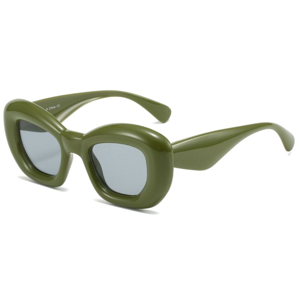 1pc Oversized Cute Heart-Shaped Inflated Sunglasses for Women Trendy Chunky Sun Glasses Retro Thick Frame Funny Shades