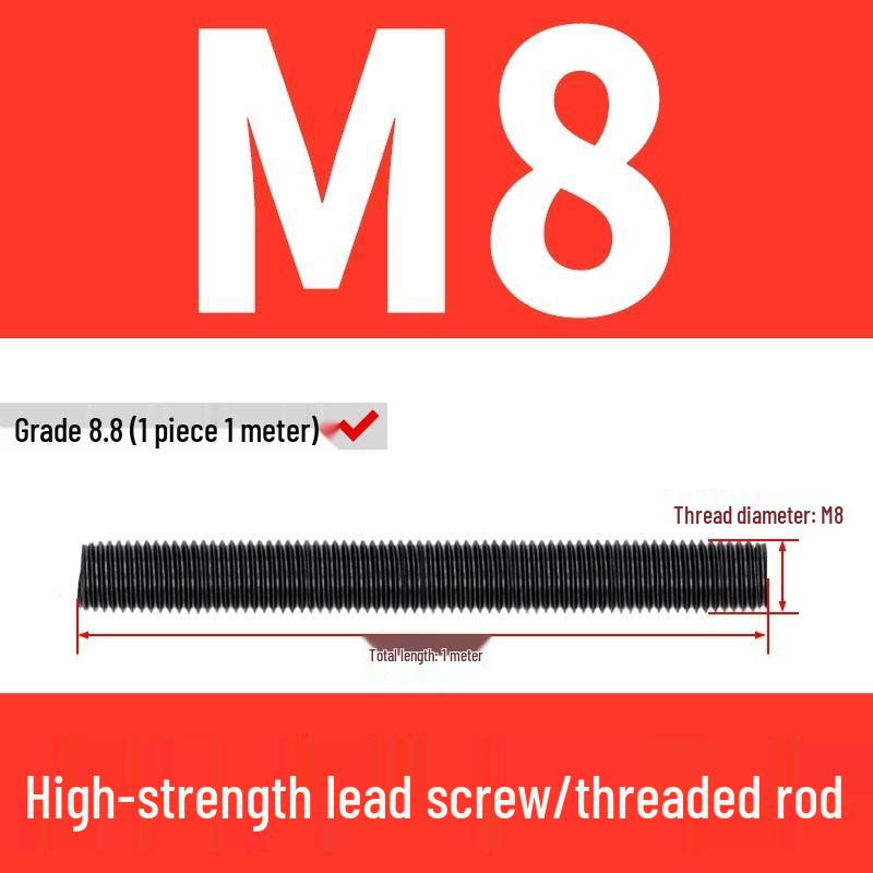High-Strength Full Thread Screws and Rods: 8.8, 10.9, 12.9 Grade