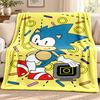 Sonic blanket Flannel Blanket Soft Cozy Plush Throw for Sofa Bed Lightweight Home Decoration Outdoor camping