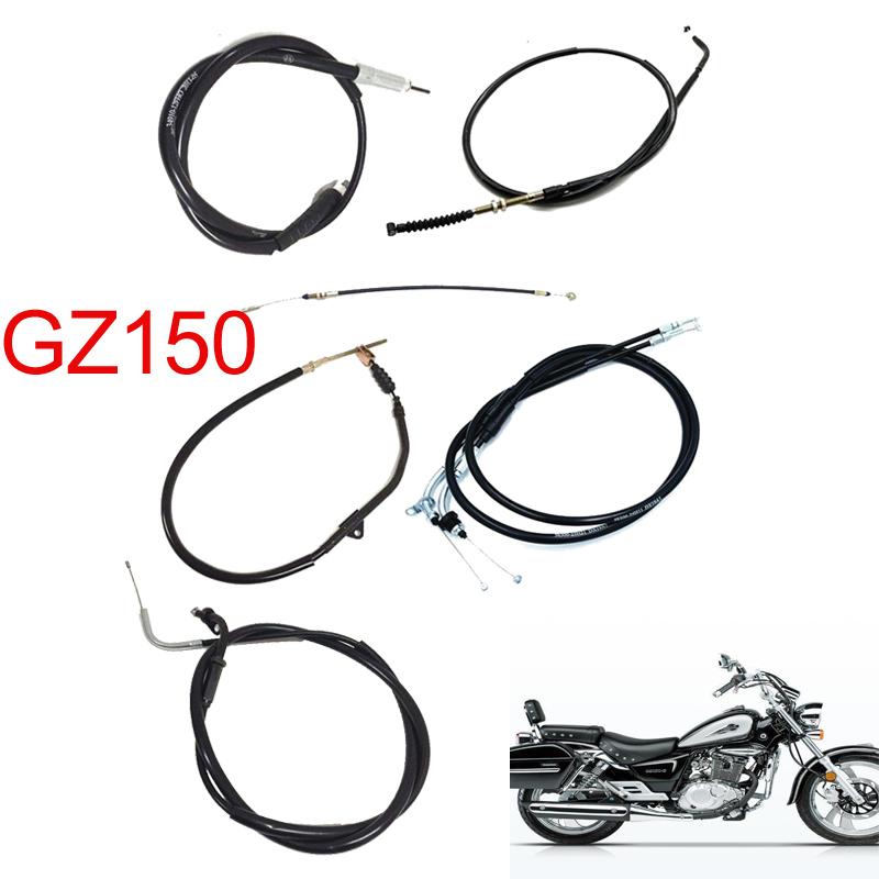 Motorcycle Control Cables Throttle/Brake/Clutch/Speedometer/Choke Cable Wire for Suzuki Haojue Jingcheng GZ125 GZ125GS GZ150-A