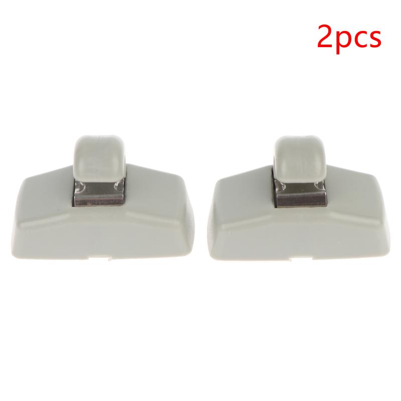 2Pcs Sun Visor Hook Clip Bracket Hanger Compatible Interior Visor Clip Hook Clip Bracket Replacement Car Accessories серый