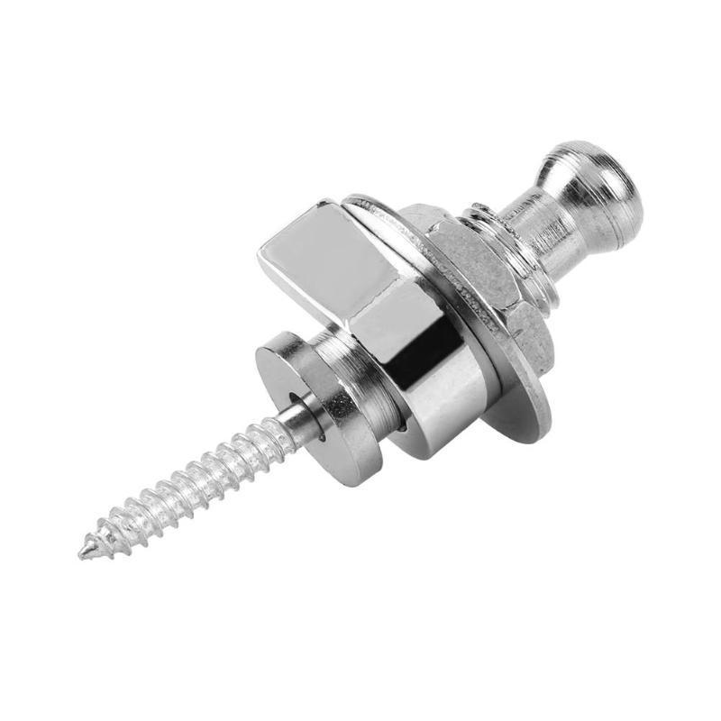 Non-Slip Metal Guitar Strap Lock Button - Anti-Drop Alloy Peg for Electric Guitar Strap
