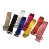 Stylish Korean Candy Color Canvas Double Ring Buckle Long Waist Belt For Men And Women