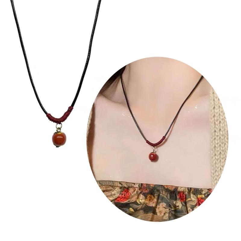 Personality Ceramic Beads Tassels Necklace Ethnic Style Catchers Pendant Necklaces Fashion Women Jewelry Accessories