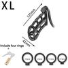 Male Chastity Cage Sissy Belt Invisible Chastity Lock Rings With 3/4 Sizes Cock Cage Bondage Device Sex Toys For Men Adults