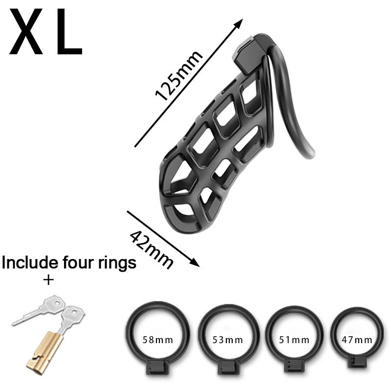Male Chastity Cage Sissy Belt Invisible Chastity Lock Rings With 3/4 Sizes Cock Cage Bondage Device Sex Toys For Men Adults