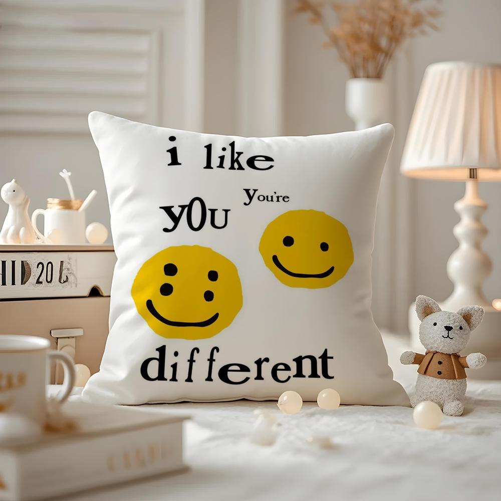 Luxury Smile C-Cpfm Cushion Cover Anti-dustmite Pillowcase Invisible Zipper Silky Short Plush Sofa Cushion Cover