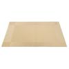 4 Pcs Placemat Fashion PVC Dining Table Mat Plate Pads Coasters Table Cloth Pad(Gold)