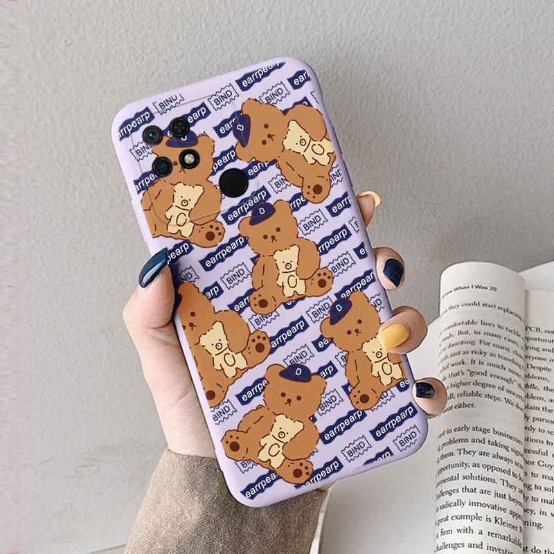 Case For Redmi 10 10C 10A Cute Heart Flower Back Cover Soft Silicone Matte Protective Funda For Xiaomi Redmi 10C Redmi10 Bag
