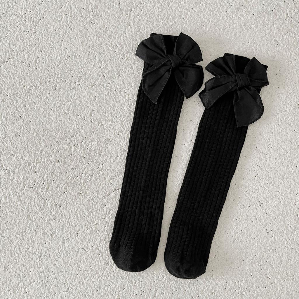 1 pár Sladké princeznovské mašle Ponožky do půli lýtka pro děti Dívky Vynikající Roztomilé Korejské módní ponožky Jarní Podzimní Měkké Česané bavlněné ponožky