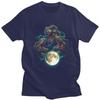 Dinosaur Moon Funny Parody Meme T Shirt for Unisex Tshirts Fashion Streetwaer Short Sleeve Tee Shirt Slim Fit Clothing