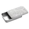 Metal Storage Holder With Glittering Diamonds Smooth Sliding Cover Designs Storage Stylish Accessory