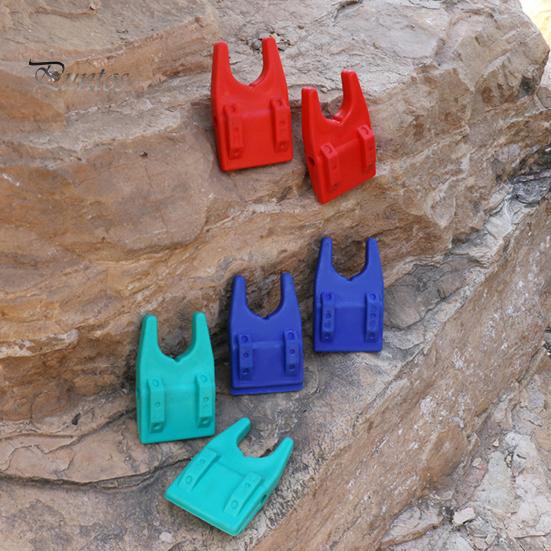 1 Pair Silicone Bucket Fishing Rod Holder Portable Lightweight Non-slip U-shaped Clamp-on Lure Container Bucket Fishing Pole Rest Rack Raft Fishing