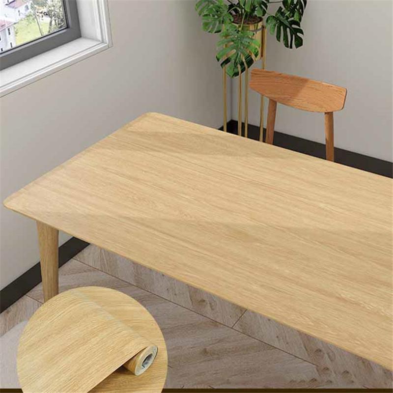 Wood Grain Self-Adhesive Film Waterproof Vinyl Wrap Furniture Renovation Home Decor Cabinets Wardrobes Tables Makeovers