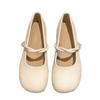 New soft leather one-pedal with skirt gentle wind thick heel single shoes retro Mary Jane women's shoes summer