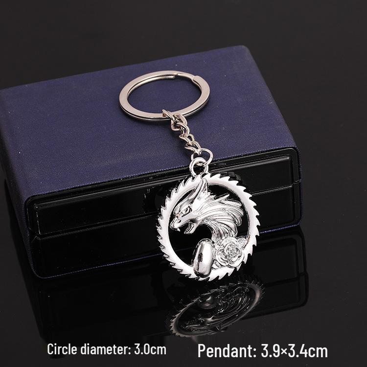 European & American Rock Guitar Keychain: Hip Hop Drip Oil Alloy Pendant Charm for Women's Bags