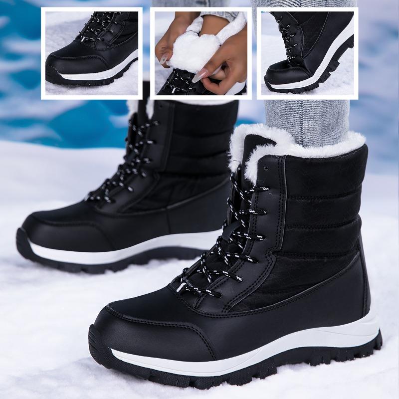 Women's High-top Cotton Shoes Boots Large-size Outdoor Anti-slip Waterproof Women's Snow Boots Winter Shoes for Women