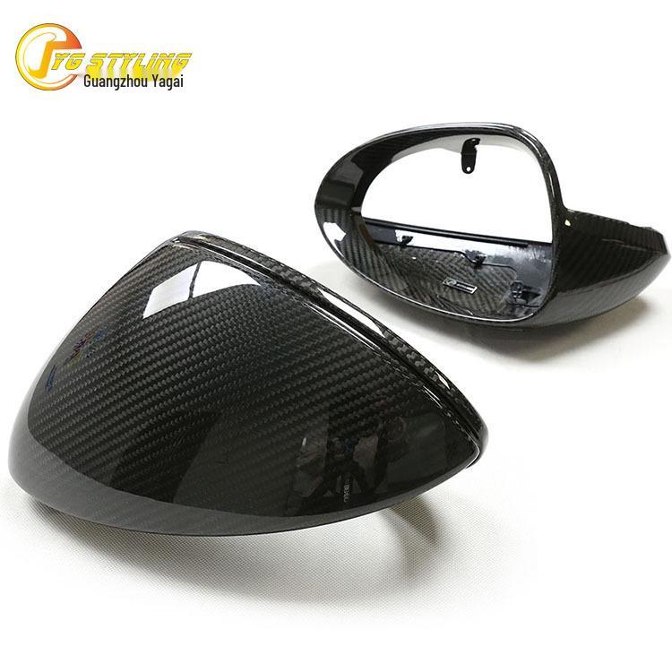 Porsche Cayenne 9Y1 Carbon Fiber Rearview Mirror Cover Replacement