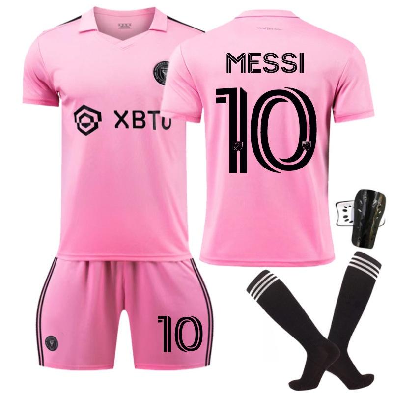 2324 Miami International Messi 10 Home Soccer Jersey Ultra-fine Fiber Material