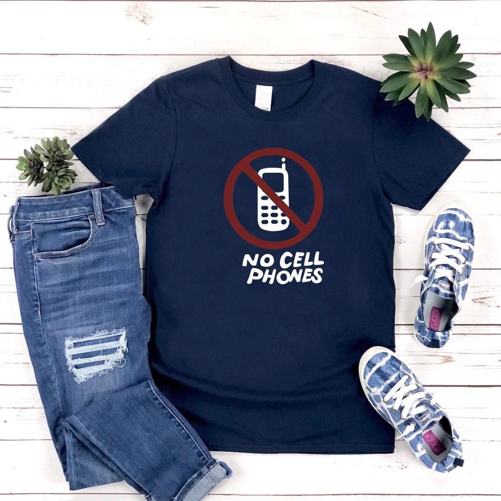 No Cell Phones Gilmore Girls Party T-shirt Gilmore Girls Shirt Funny Graphic Tees Short Sleeve Women Tshirts Casual Tops Female