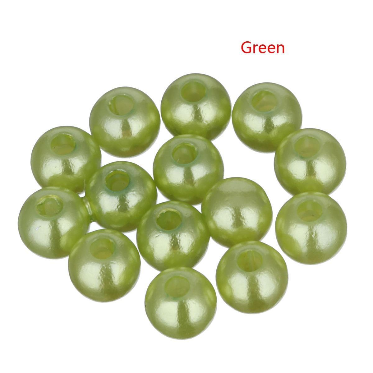 

200 шт акриловых бусин для DIY зелёный