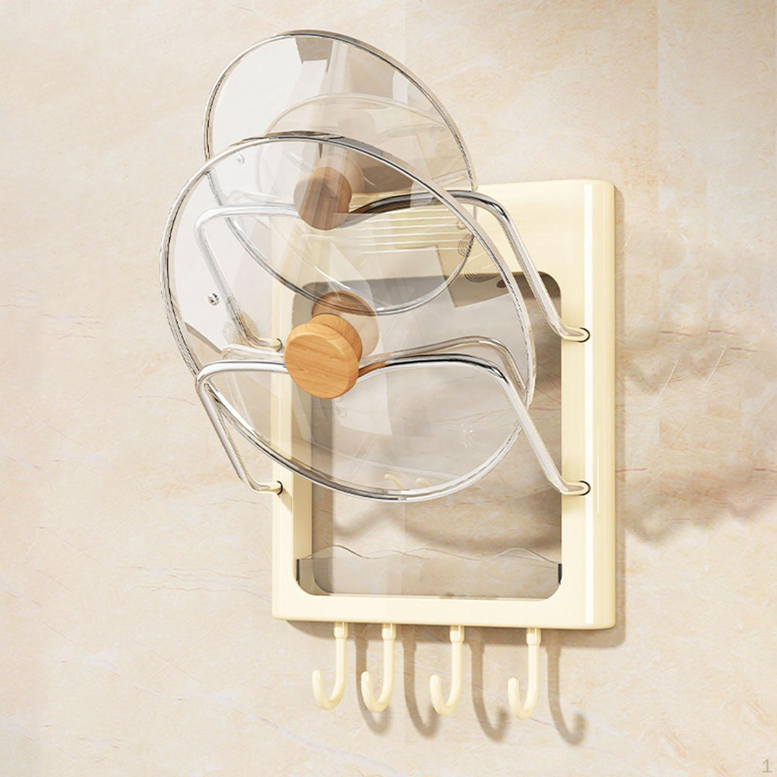 Кухонный держатель для крышки кастрюли органайзер для разделочной доски с поддоном для слива для ресторана серебряный 1198₽