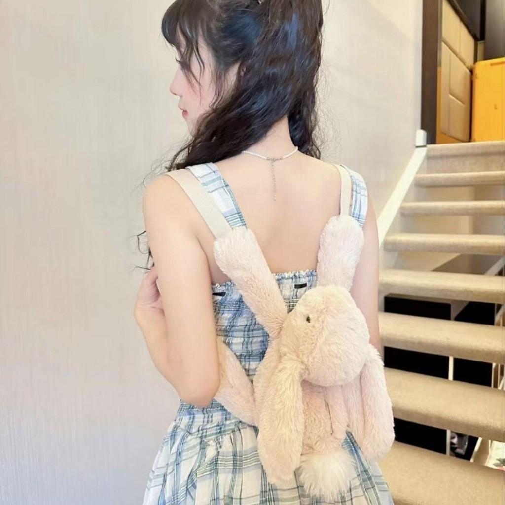 Zaino Peluche Coniglio Con Imbottitura in Cotone PP Per Bambini e Ragazzi