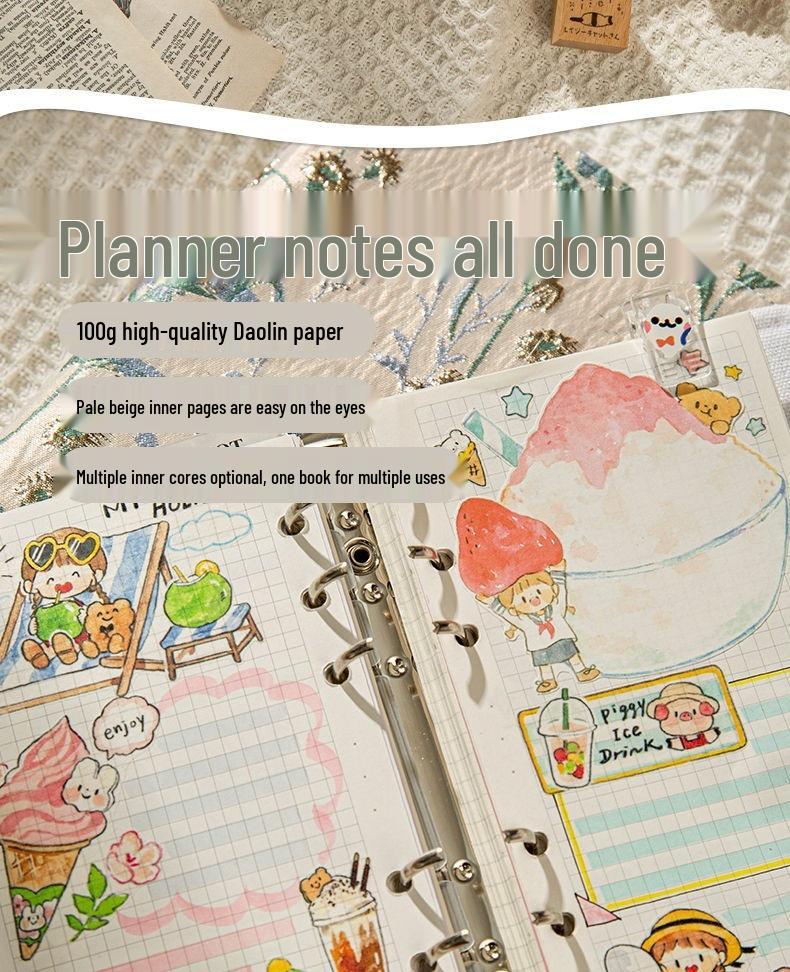 Limited Edition Detachable Loose-Leaf Cute Girls’ Planner Notebook